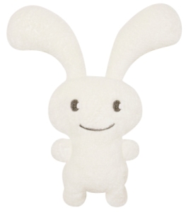 Peluche Hochet Funny Bunny Ivoire 24 cm